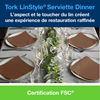 Towel non woven Tork Linstyle dinner cacao 50