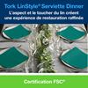 Non-woven towel Tork Linstyle green oak 50