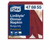 Non woven towel Tork Linstyle dinner burgundy 50