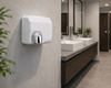 506221W - White automatic electric hand dryer
