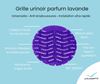 Lavender scented urinal grid