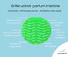 Mint scented urinal grid