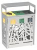Cybel Extreme 3x60L stainless steel calibrated recycling bin