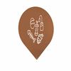 Trinox brown bio-waste bin sign