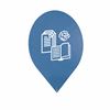 Trinox blue paper recycling bin sign