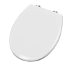 Antibacterial toilet flap Rossignol white thermoset
