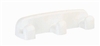 Patere 3 white plastic heads