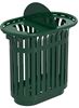 Outdoor Tulip Totem Recycling Bin + Lids 2x60L Moss Green