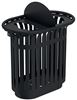 Outdoor Tulip Totem Recycling Bin + Lids 2x60L Manganese Grey