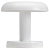 1 round white head patere