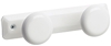 Patere 2 round white head