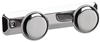 Patere 2 round chrome head