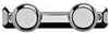 Patere 2 round chrome head