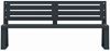Bench in anthracite metal