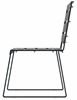Bench in anthracite metal