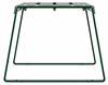 Green metal bench