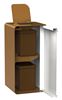Cubatri 2x10L Recycling Bin for Bio-Waste, White