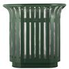 Tulip outdoor recycling bin, 2 x 60L, olive green
