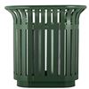 Tulip outdoor recycling bin, 2 x 60L, olive green