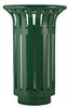 Tulip outdoor recycling bin, 2 x 60L, moss green