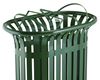 Tulip outdoor recycling bin, 2 x 60L, moss green