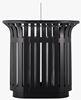 Tulip outdoor recycling bin with totem, 2 x 60L, manganese grey