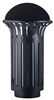 Tulip outdoor recycling bin with totem, 2 x 60L, anthracite