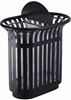 Tulip outdoor recycling bin with totem, 2 x 60L, anthracite