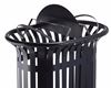 Tulip outdoor recycling bin with totem, 2 x 60L, anthracite