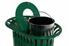 Tulip outdoor recycling bin, 2 x 40L, moss green