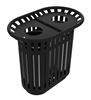 Tulip outdoor recycling bin, 2 x 40L, manganese grey