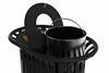 Tulip outdoor recycling bin, 2 x 40L, manganese grey