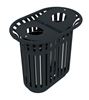 Tulip outdoor recycling bin, 2 x 40L, anthracite