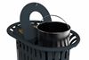 Tulip outdoor recycling bin, 2 x 40L, anthracite