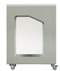 90L wheeled recycling bin with Vigipirate security alert for other waste, white Cubatri
