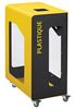90L plastic Cubatri recycling bin with wheels (Vigipirate security alert)