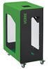90L glass cubetri recycling bin with Vigipirate safety measures on wheels