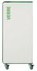90L glass cubetri white wheeled recycling bin