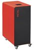 90L metal recycling bin on wheels, cubatri