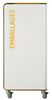 90L wheeled recycling bin for packaging, white, Cubatri