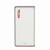 75L white metal recycling bin, Cubatri