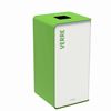 75L glass recycling bin, white Cubatri