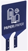 Blue paper sorting plate