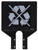 Gray non-recyclable sorting plate