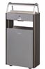 Outdoor ashtray trash can 12L / 60 L Rossignol gray black