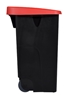 Selective waste bin 110L red