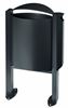 Dust-bin ashtray exterior 40 L Rossignol anthracite matt