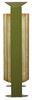 Outdoor trash timber 60L olive green Rossignol