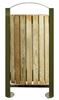 Outdoor trash timber 60L olive green Rossignol