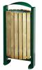 Outdoor trash timber 60L Rossignol green foam